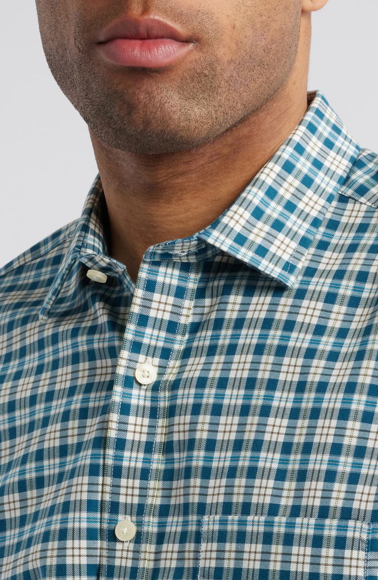 UNTUCKit Elrond Plaid Wrinkle Free Cotton Twill Button-Up Shirt, Alternate, color, 