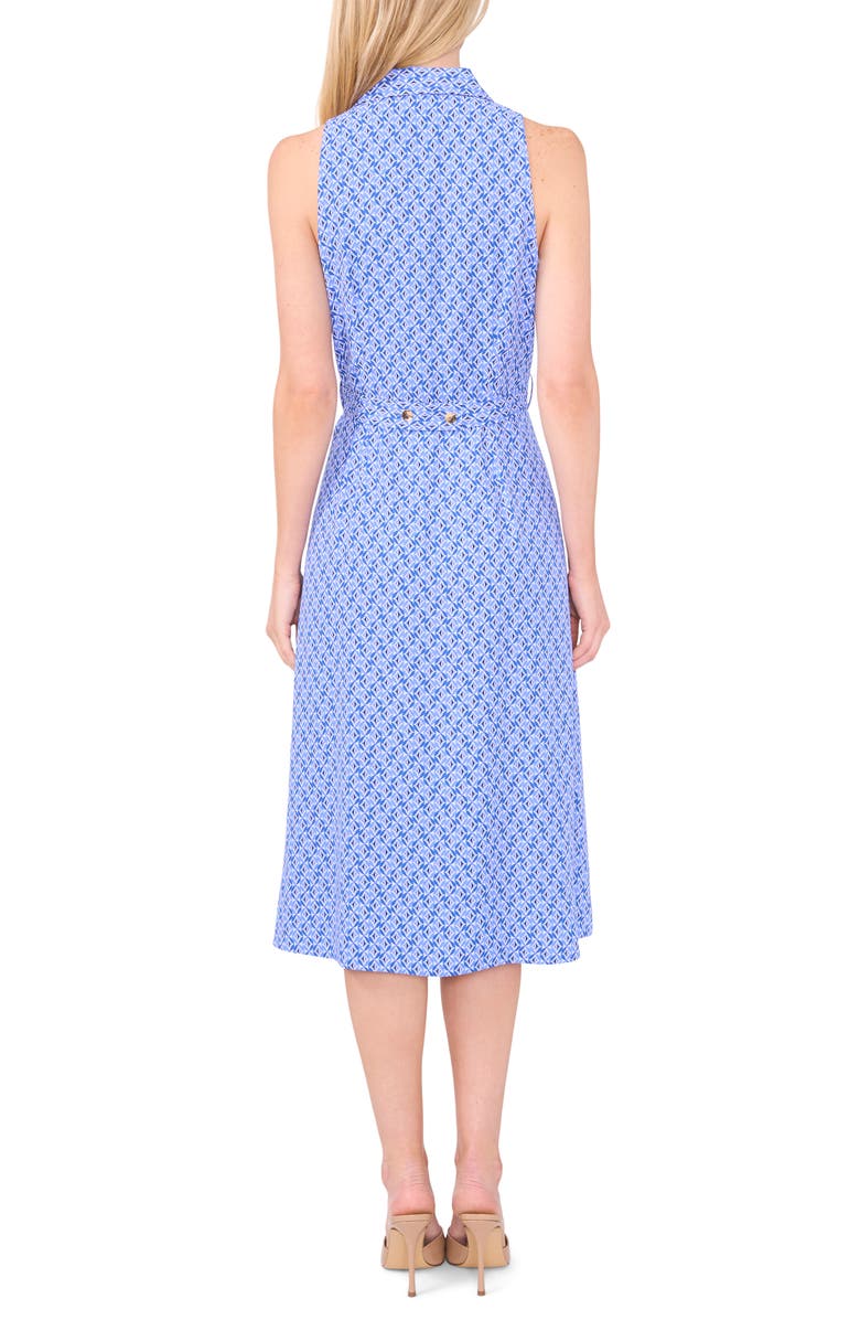 CeCe Print Sleeveless Midi Shirtdress, Alternate, color, Tropic Night