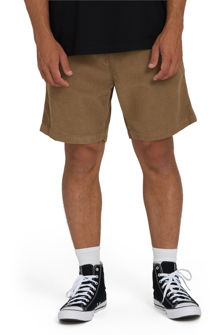 Larry Layback Cotton Corduroy Shorts, Main, color, VINTAGE KHAKI