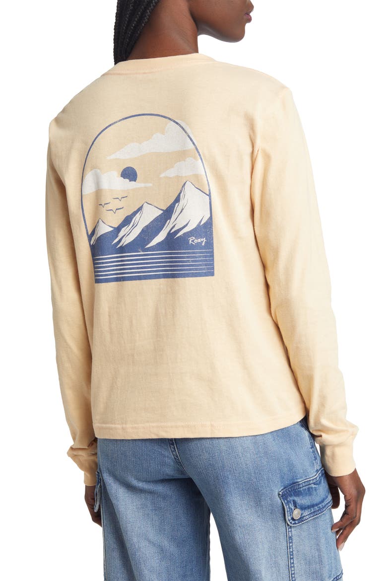 High Up Long Sleeve T-Shirt, Alternate, color, BEIGE