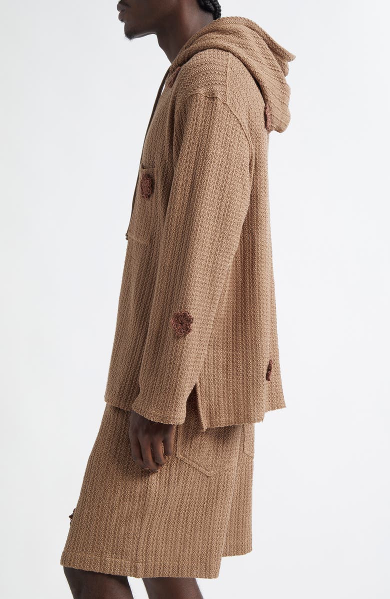 SONG FOR THE MUTE Daisy Raw Patch Pocket Hoodie, Alternate, color,