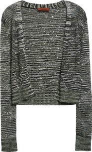 Missoni Space Dye Metallic Stripe Sequin Cardigan
