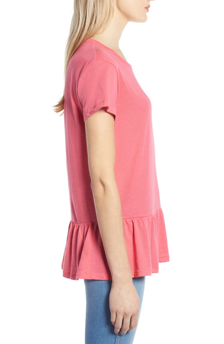 Caslon<sup>®</sup> Peplum Tee, Alternate, color,