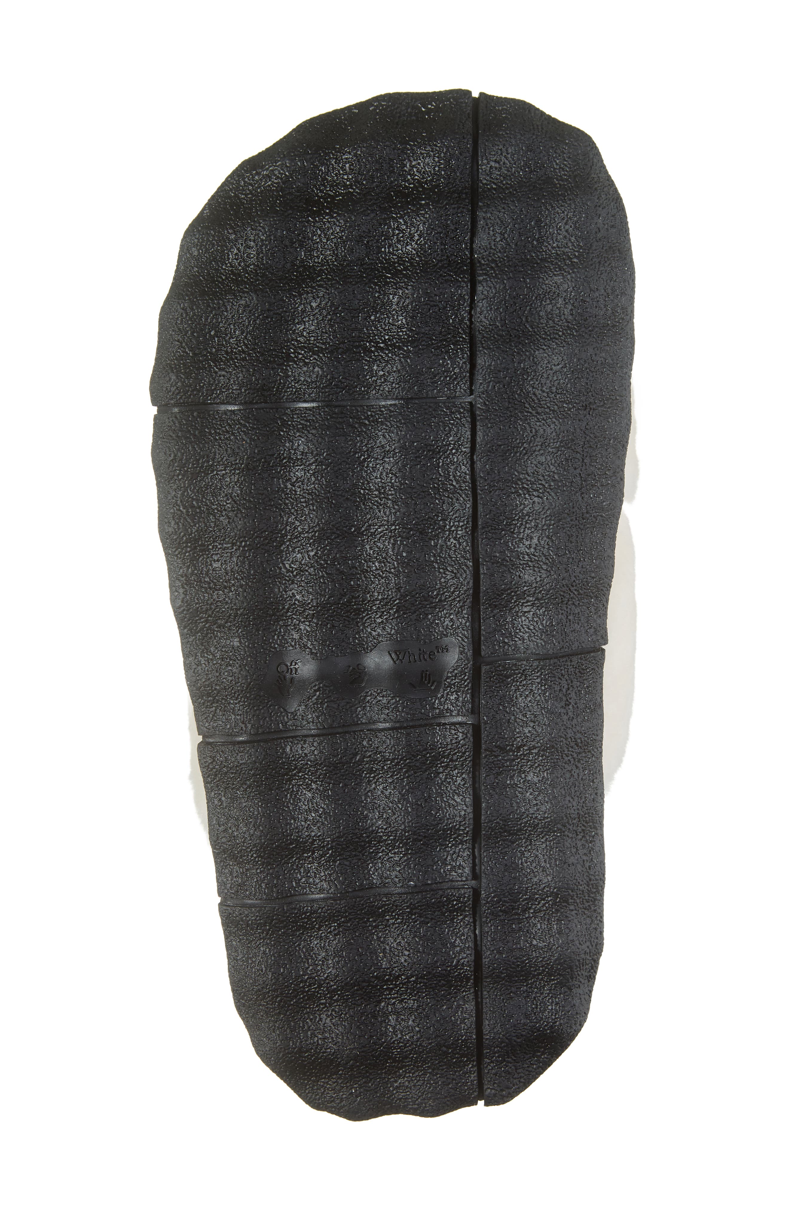 Off-White Sponge Sole Faux Shearling Slide Sandal, Alternate, color, 