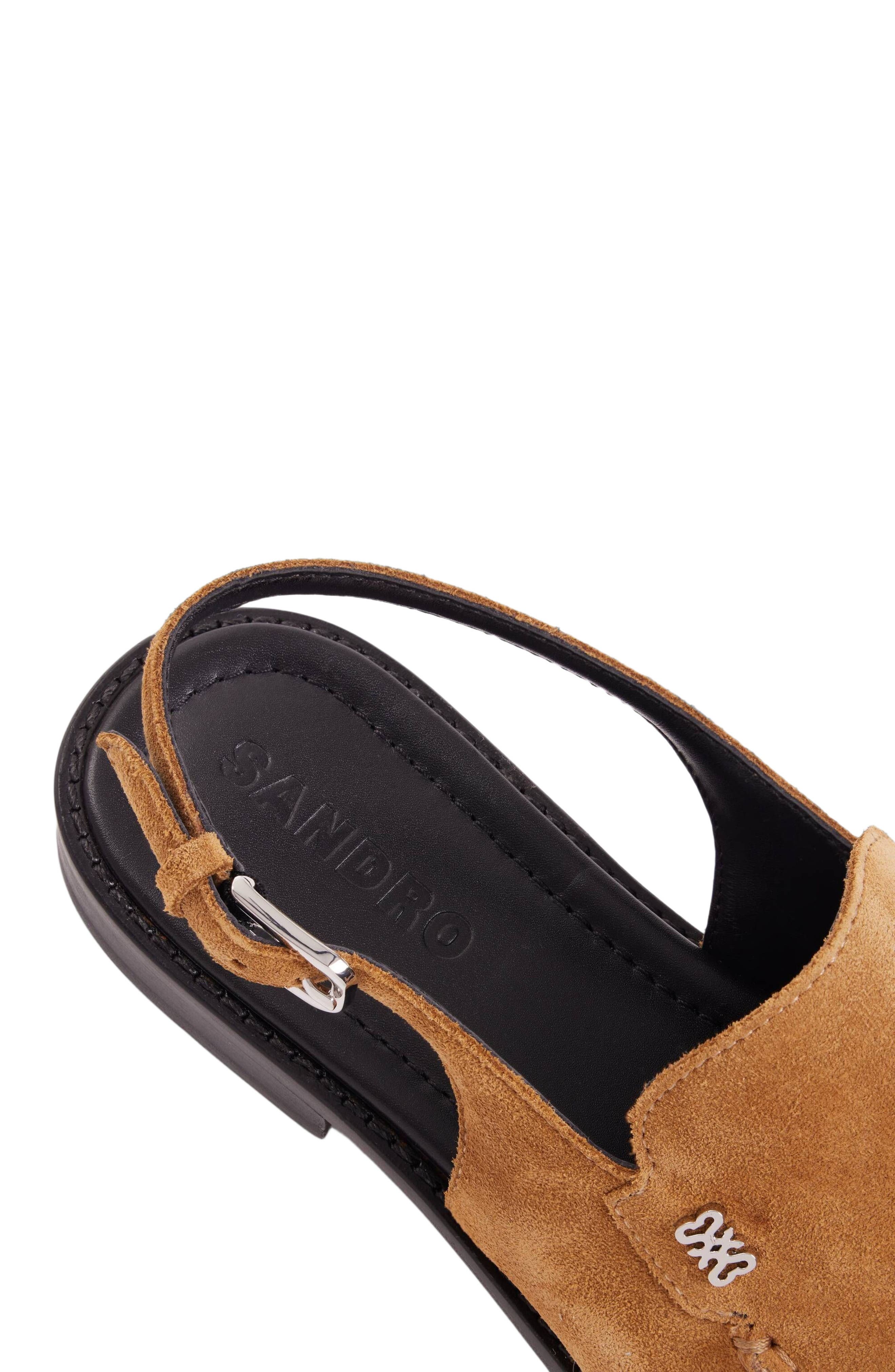 SANDRO Suede loafers, Alternate, color, Beige