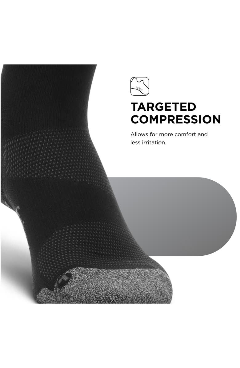 Feetures Graduated Compression Light Cushion Knee High Compression Socks, Alternate, color, Black