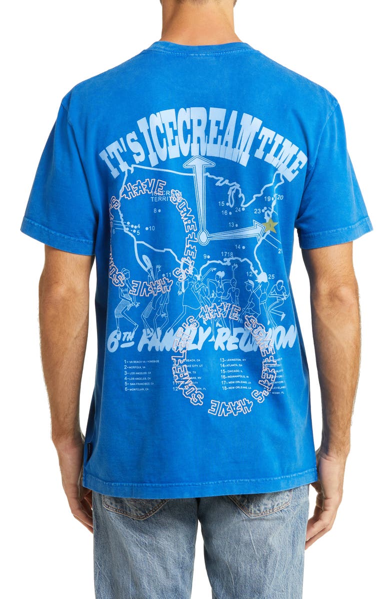ICECREAM Men's Family Reunion Cotton Graphic Tee, Alternate, color, Daphne