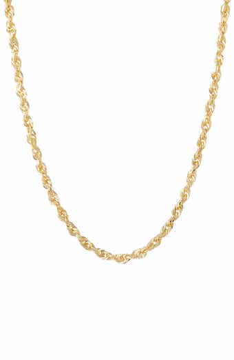 Frankie & Zoe 14K Gold Rope Chain Necklace