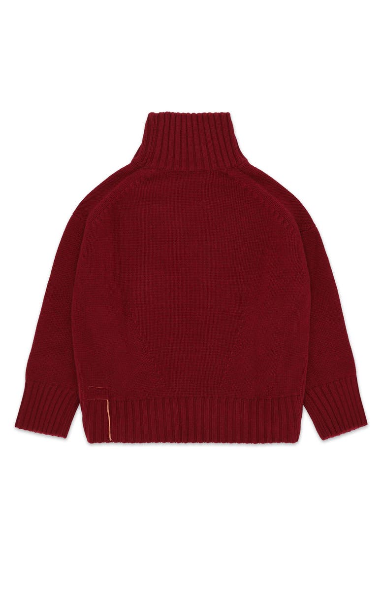Fortela Ele High Neck Sweater, Alternate, color, Burgundy
