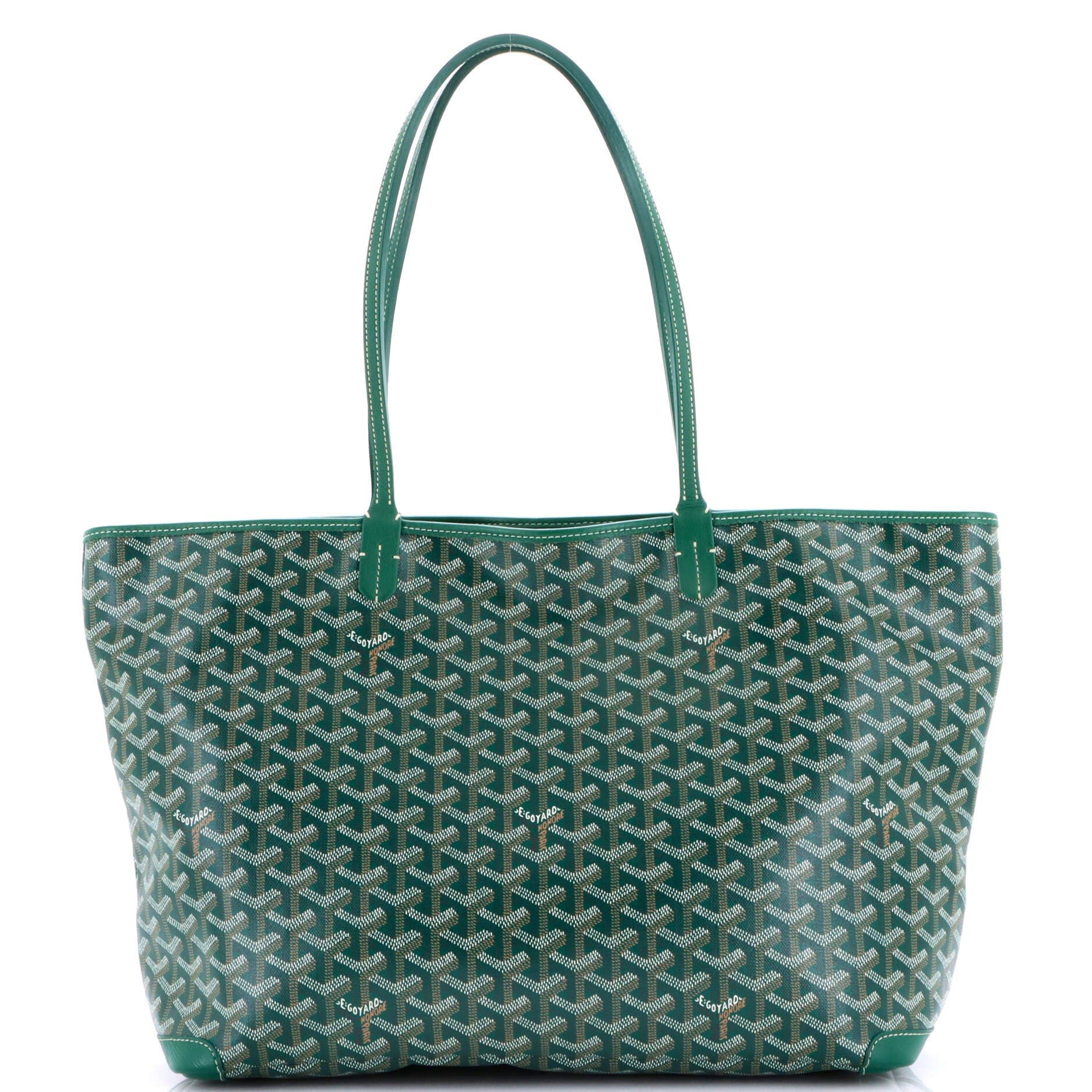 Pre-Owned Goyard Artois Tote Coated Canvas MM, Main, color, Green