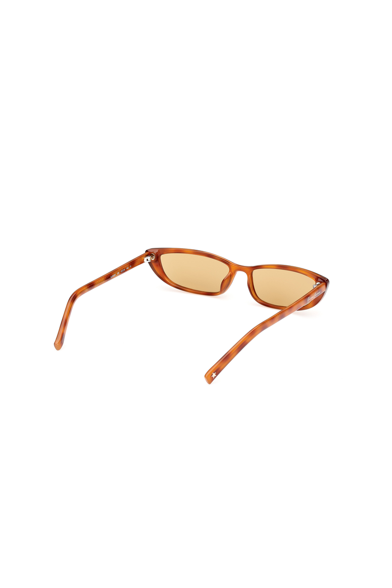 Slim Rectangular Acetate Sunglasses, Alternate, color, Blonde Havana / Brown