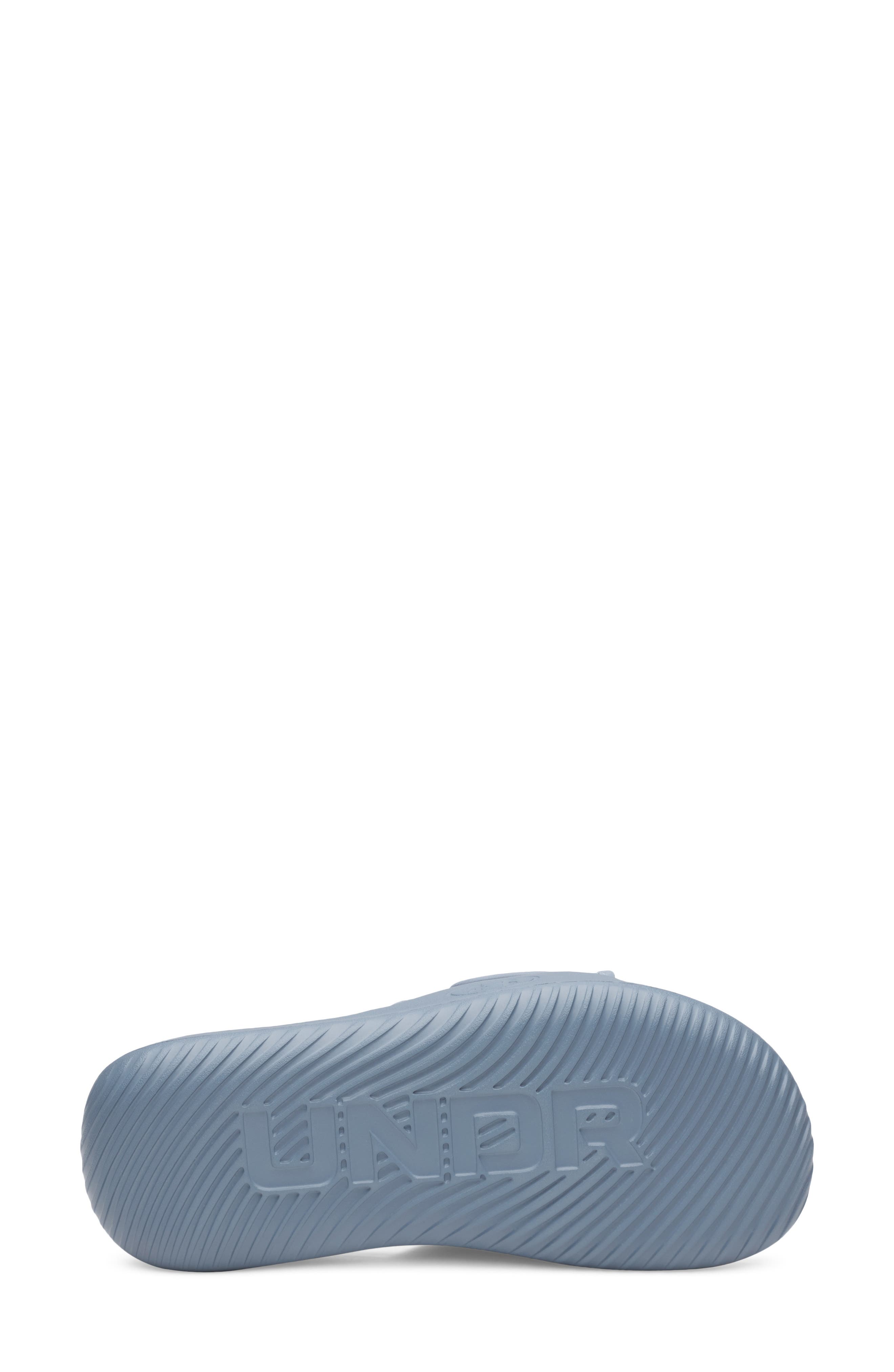 UA Ignite Pro 8 Water Resistant Slide Sandal, Alternate, color, BLUE WIND / BLUE FOG