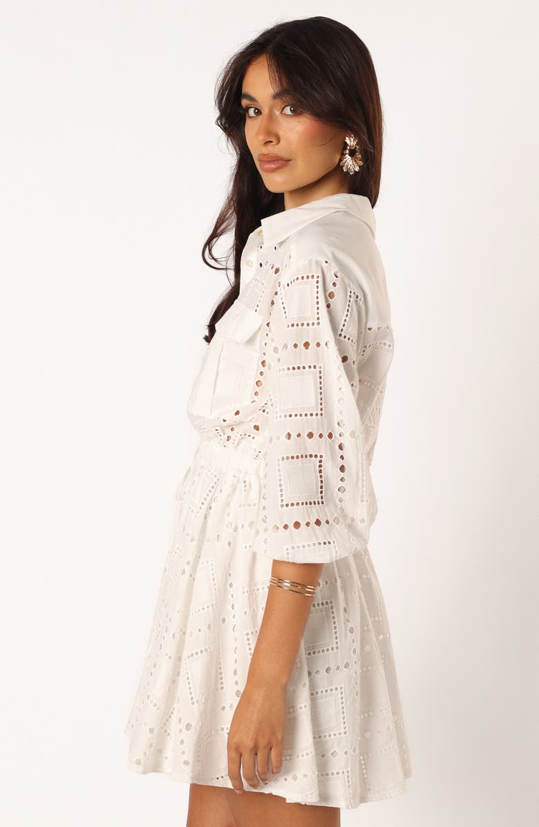 Petal & Pup Renn Cotton Eyelet Shirtdress, Alternate, color, 