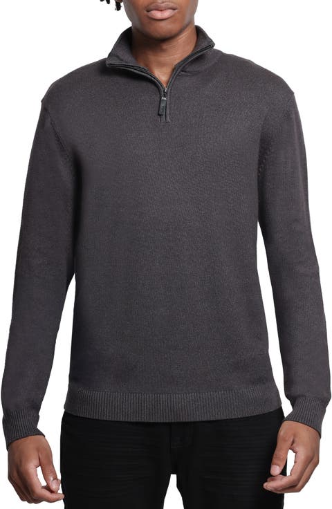 Quarter Zip Mock Neck Sweater