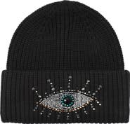 Kurt Geiger London Beaded Evil Eye Beanie