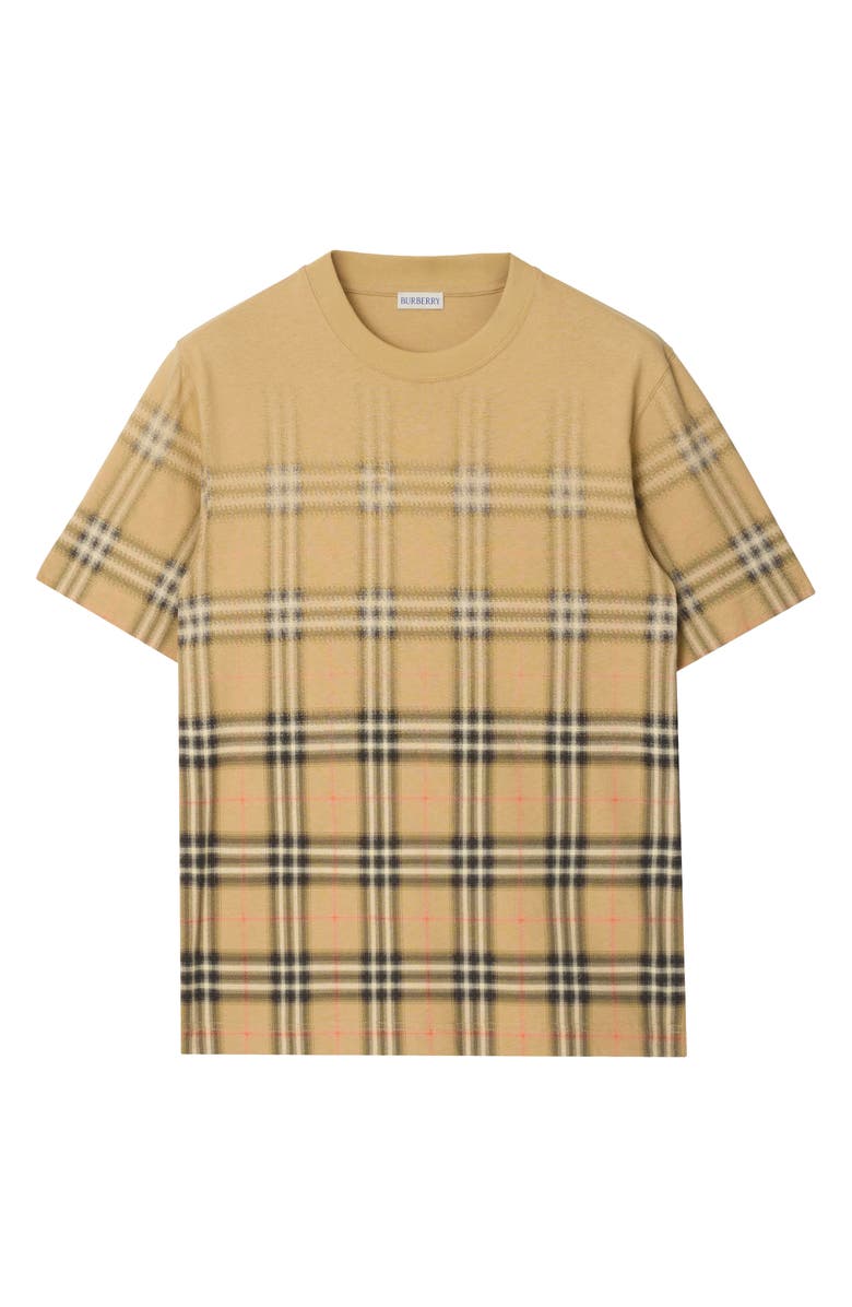 Burberry Ryan Dégradé Check T-Shirt, Main, color, Sand Ip Check