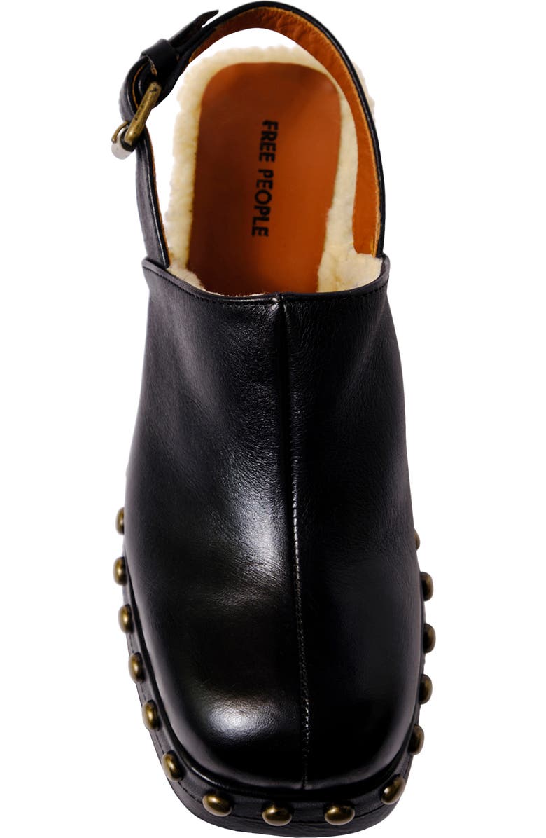 Free People Autumn Studded Slingback Platform Clog, Alternate, color, Black