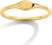 Mazin Jewels Micro Signet Ring