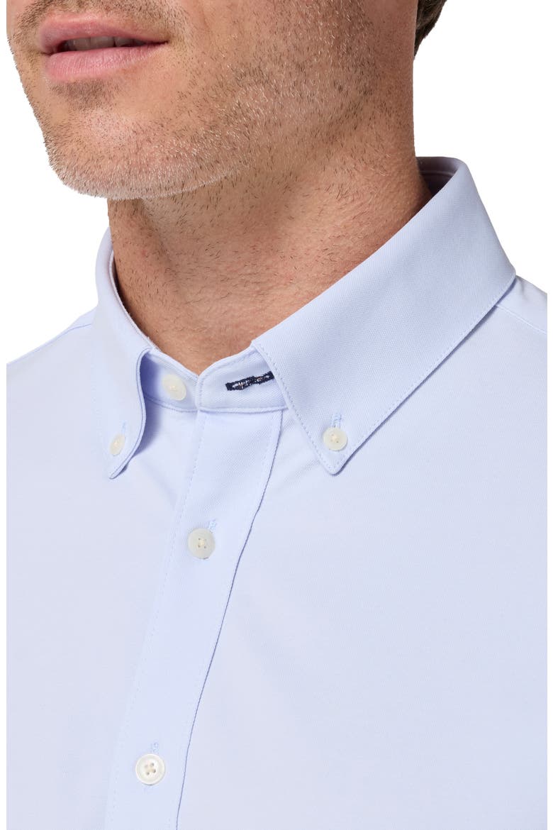Ellis Trim Fit Solid Button-Down Shirt, Alternate, color, SKY SOLID