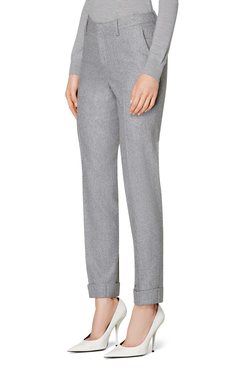 SUISTUDIO Robin Cuff Wool Trousers, Alternate, color,