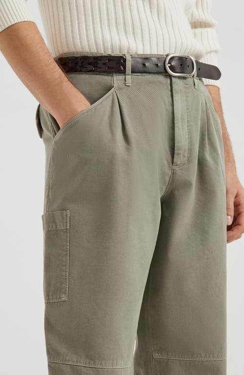 Brunello Cucinelli Ergonomic Trousers In Green