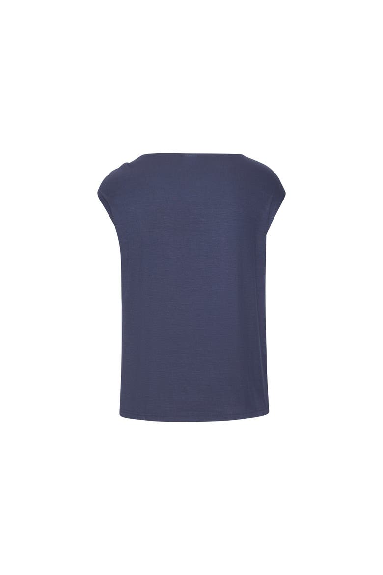 Asymmetrical Ring Detail Top, Alternate, color, Navy