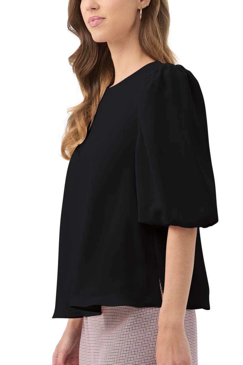 Magnolia Puff Sleeve Top, Alternate, color, Black