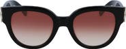 Longchamp 52mm Gradient Tea Cup Sunglasses