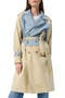 Julia Mixed Media Trench Coat