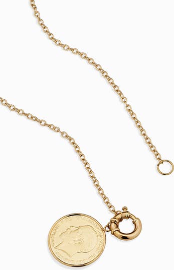 14k Gold Gold Coin Necklace Nordstrom Nordstrom Gold Coin Necklace