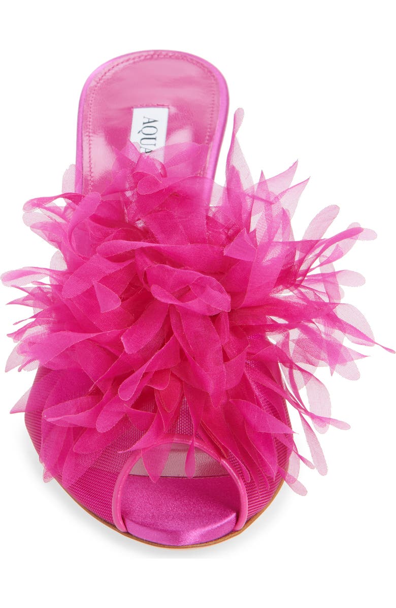 Aquazzura Pome Slide Sandal, Alternate, color, Azalea Pink