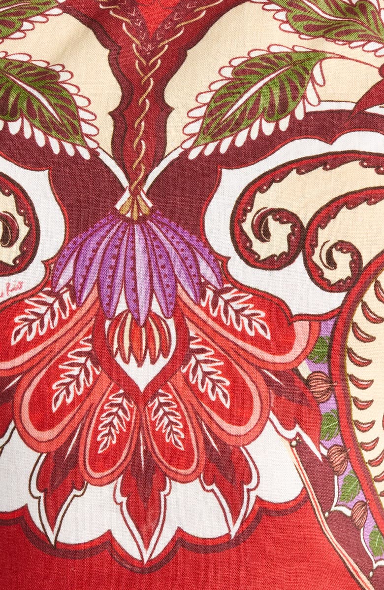 FARM Rio Odara One Shoulder Scallop Crop Top, Alternate, color, Red