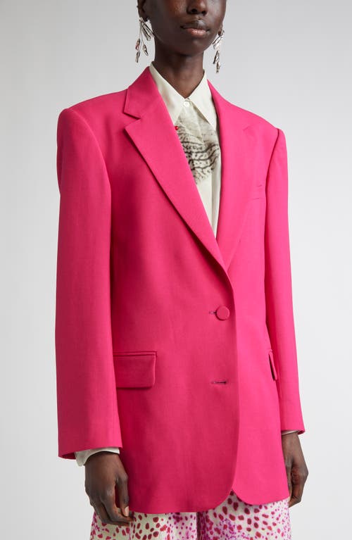 Dries Van Noten Basti Wool-blend Blazer In Pink