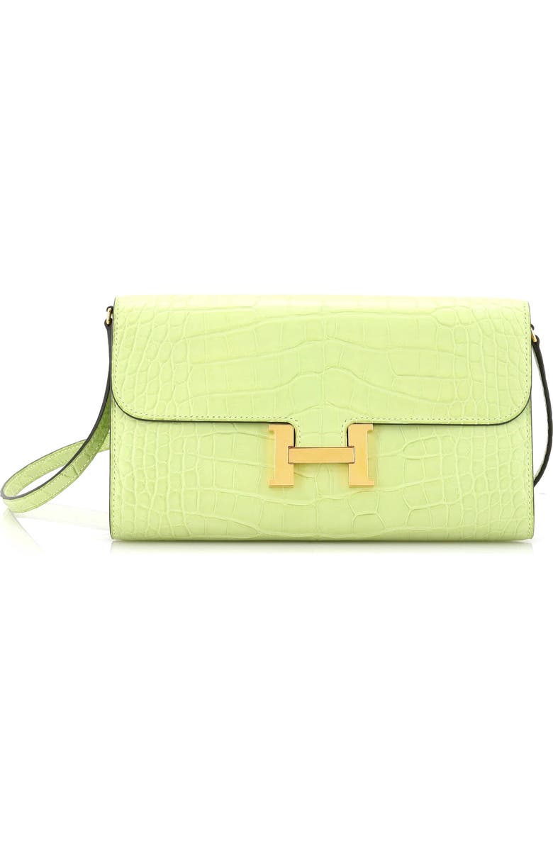 Pre-Owned Hermes Constance To Go Wallet Alligator, Main, color,