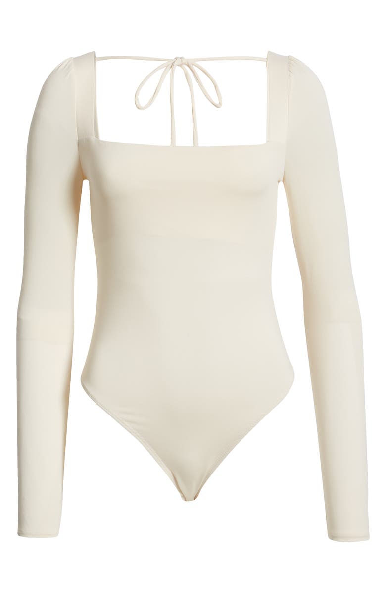 Topshop Square Neck Bodysuit, Main, color, 