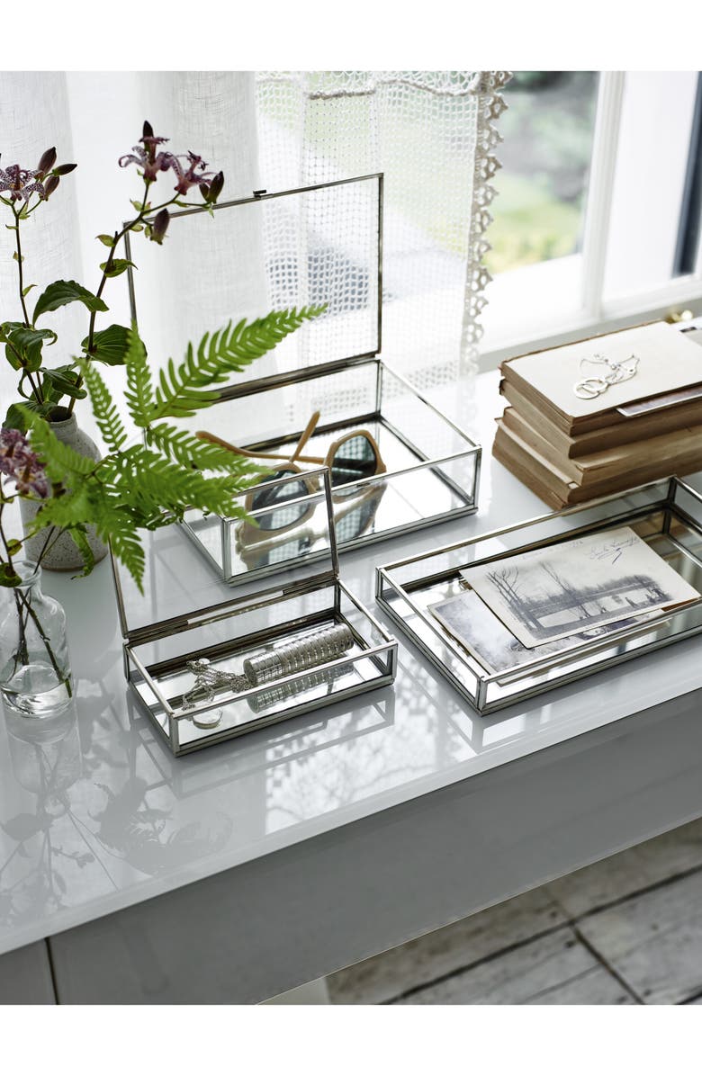 The White Company Large Glass Trinket Box, Alternate, color,