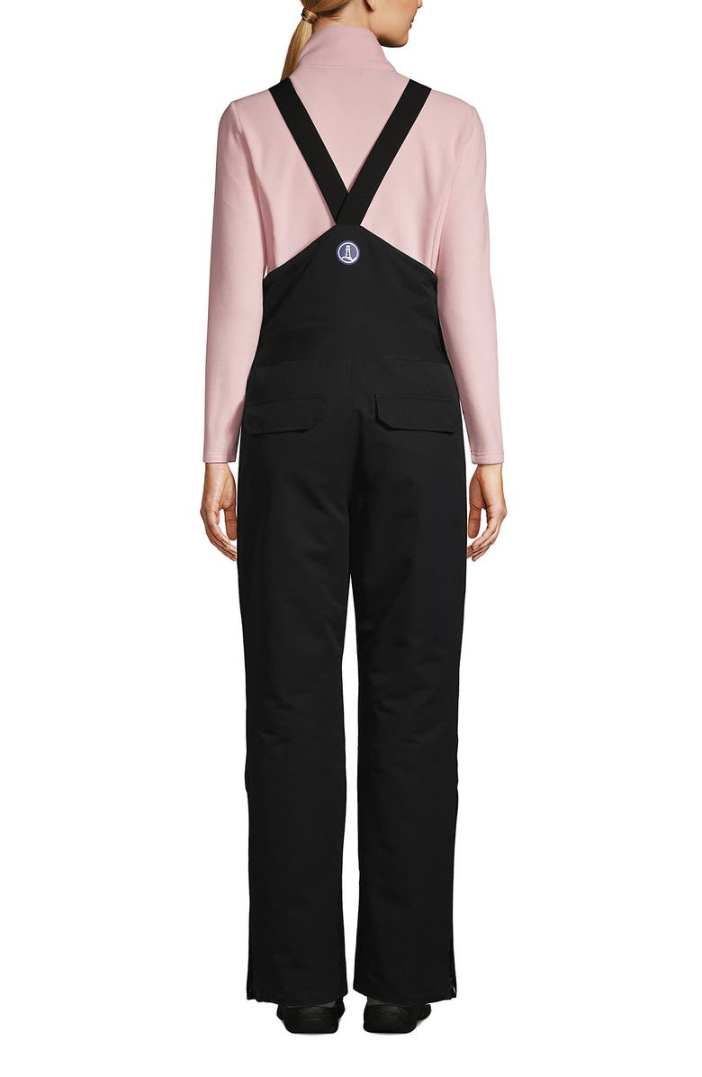 Lands' End Expedition Waterproof Insulated Snow Bibs, Alternate, color, Black