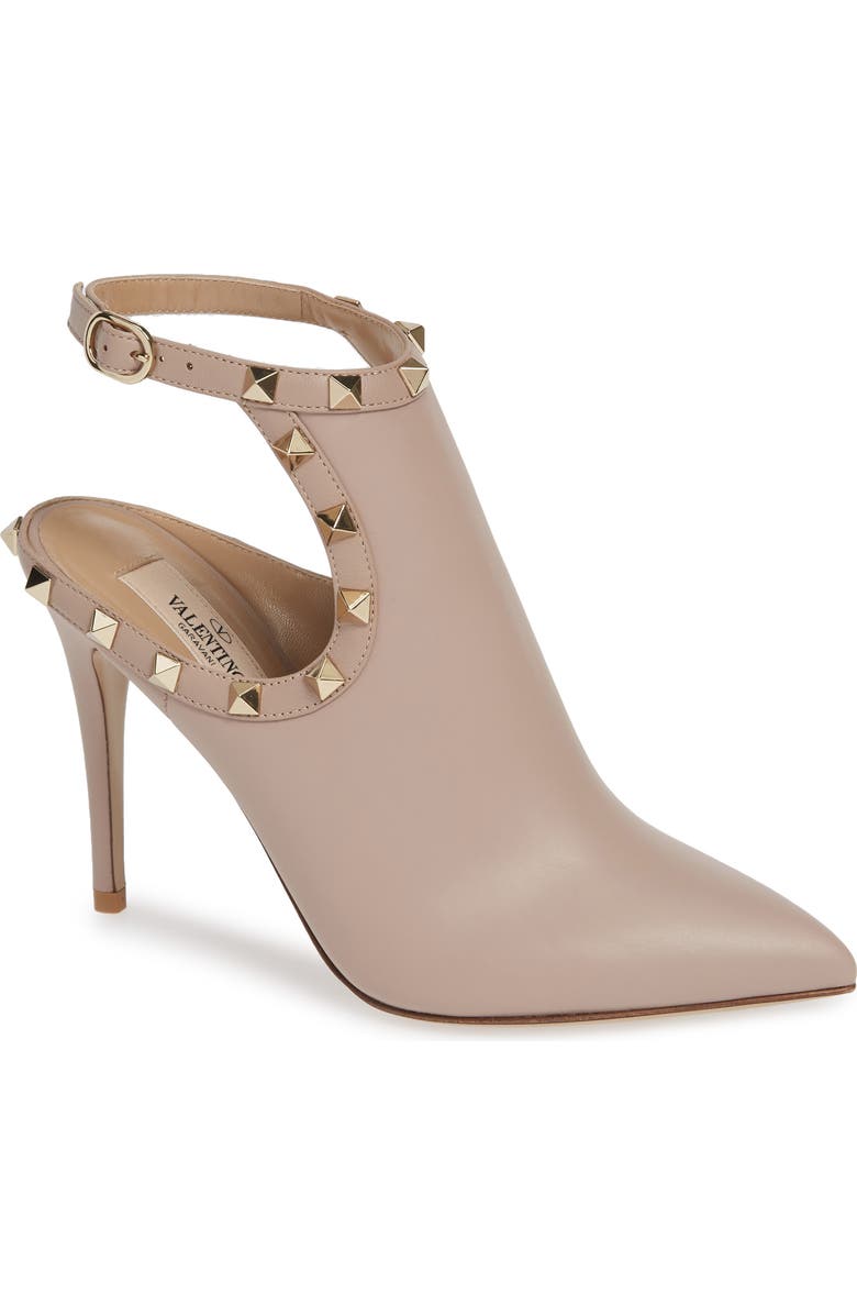 Valentino Garavani Rockstud Open Back Bootie, Main, color,