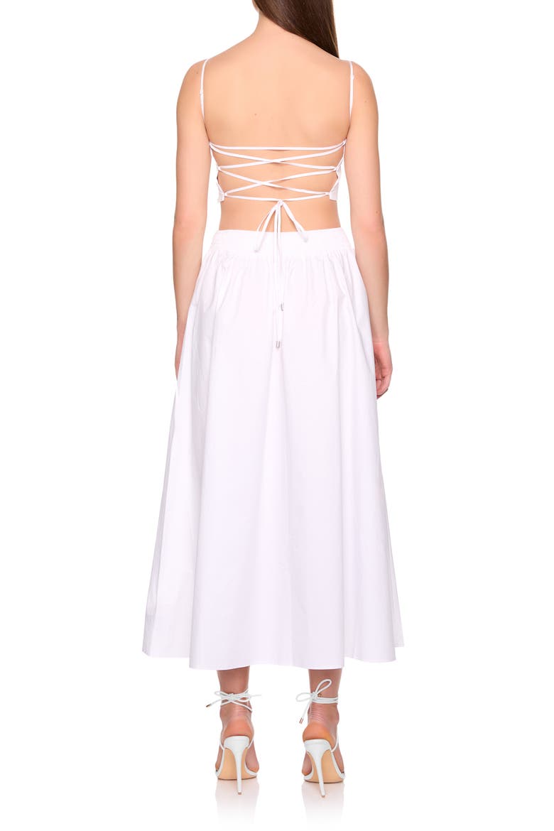 Cotton Poplin Midi Skirt, Alternate, color, SUGAR