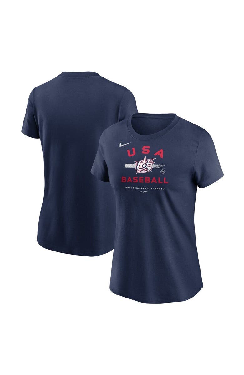 Nike Women's Nike Navy USA Baseball 2023 World Baseball Classic Country T-Shirt, Main, color, 