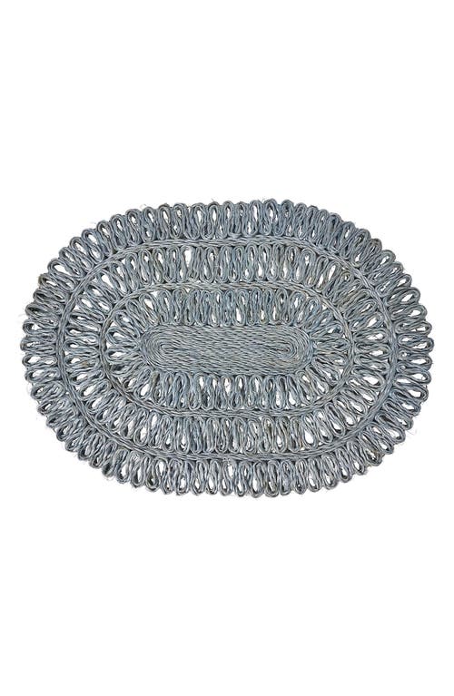 Juliska Straw Loop Oval Placemat In Chambray