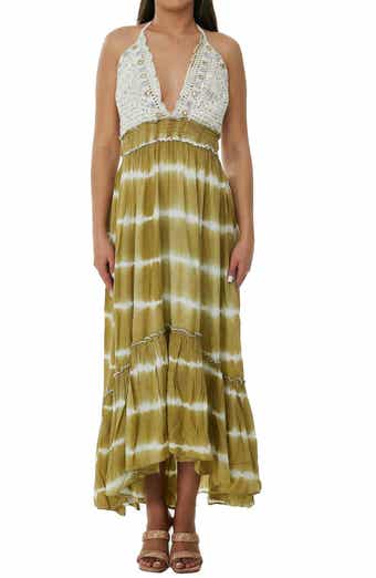Embellished Halter Maxi Dress