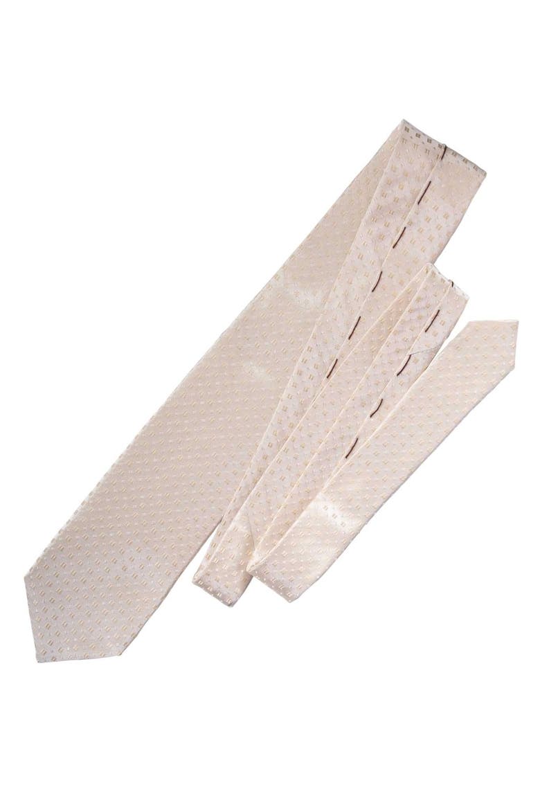 Barbera - Silk Jacquard Tie for Men, Alternate, color, Champagne