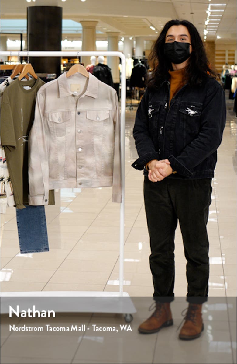 Men's Dart Camo Stretch Cotton Denim Jacket, sales video thumbnail