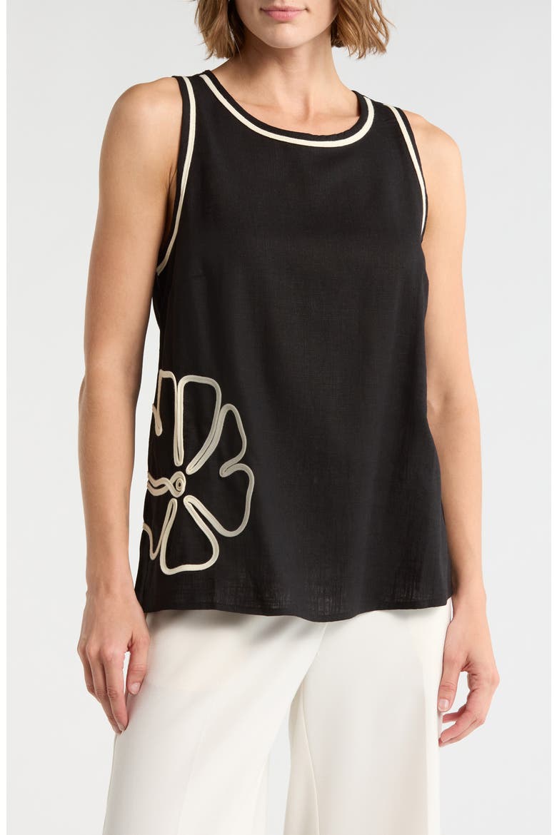 Sleeveless Top, Main, color, RICH BLACK