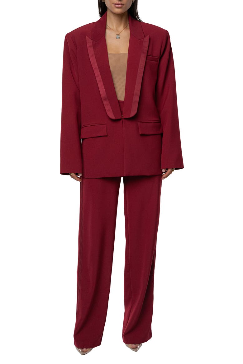Suite Life Woven Blazer, Alternate, color, Burgundy