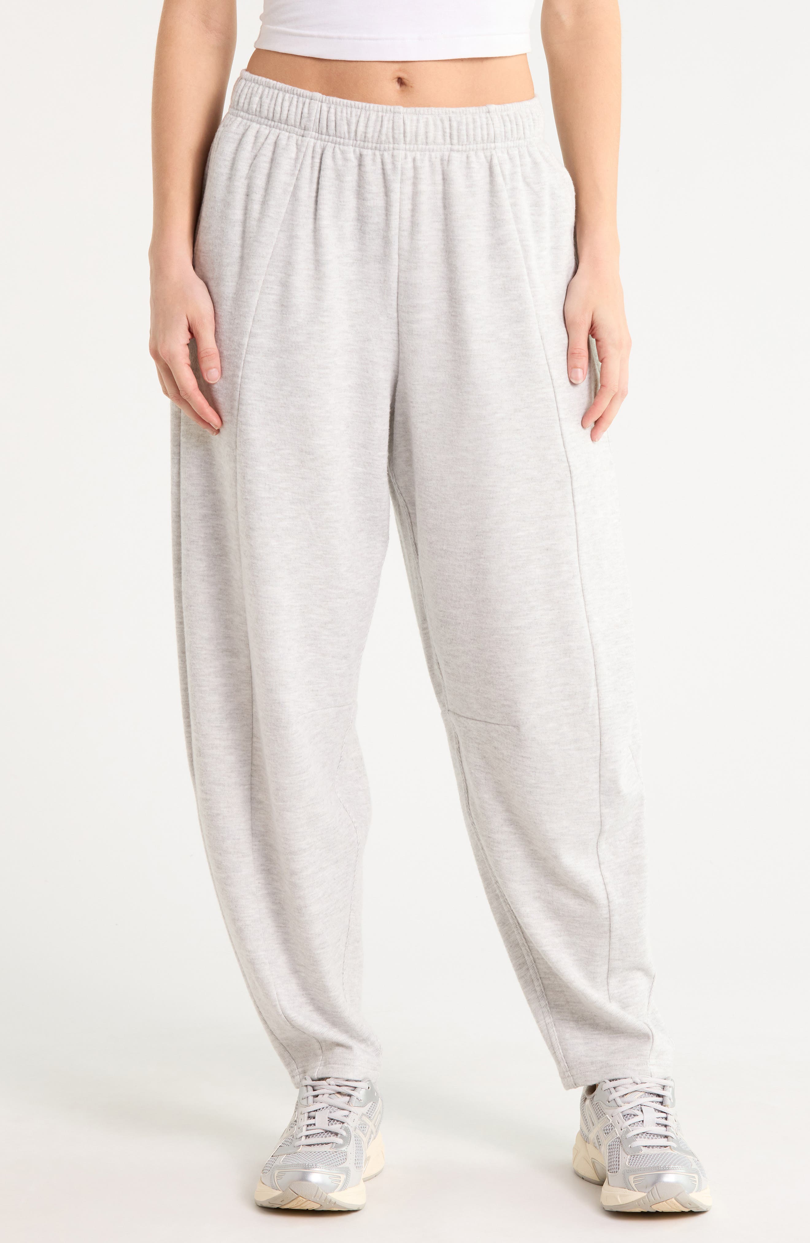 Aspen Ribbed Barrel Leg 7/8 Pants
