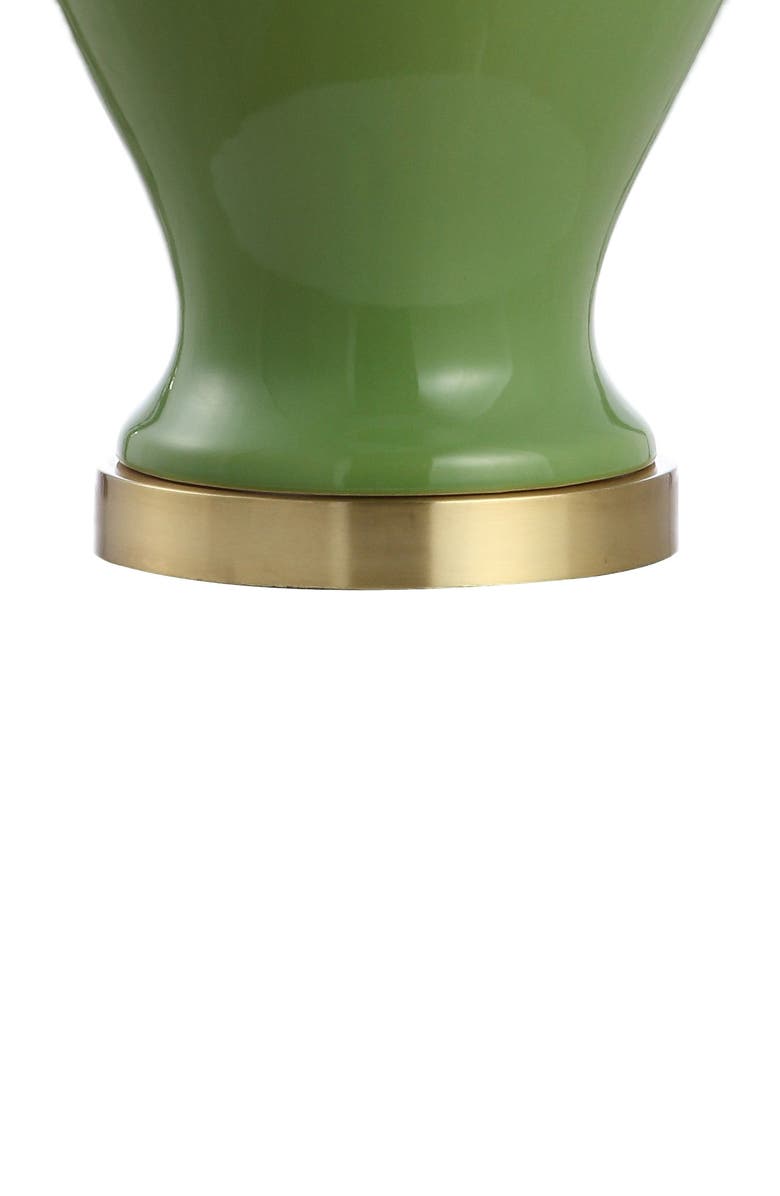 JONATHAN Y Sagwa 33" Ceramic/Iron Modern Classic LED Table Lamp, Alternate, color, Green