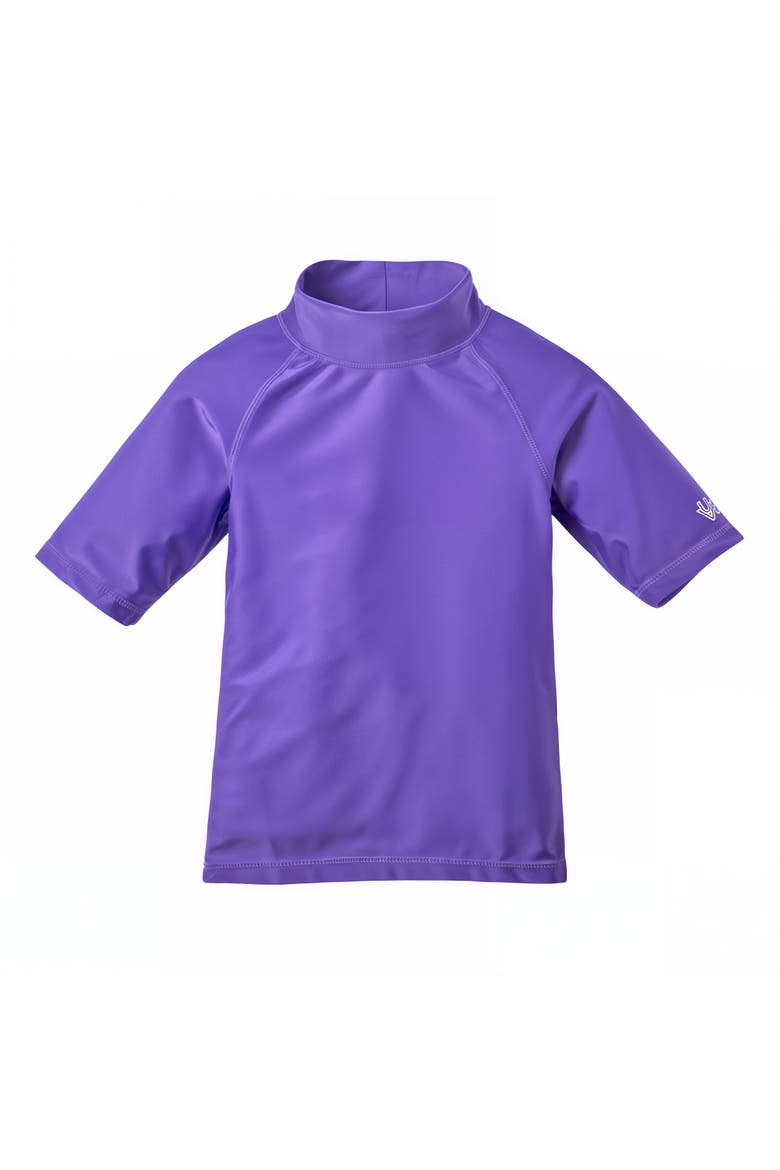 Short Sleeve Sun & Swim Shirt, Main, color, Purple