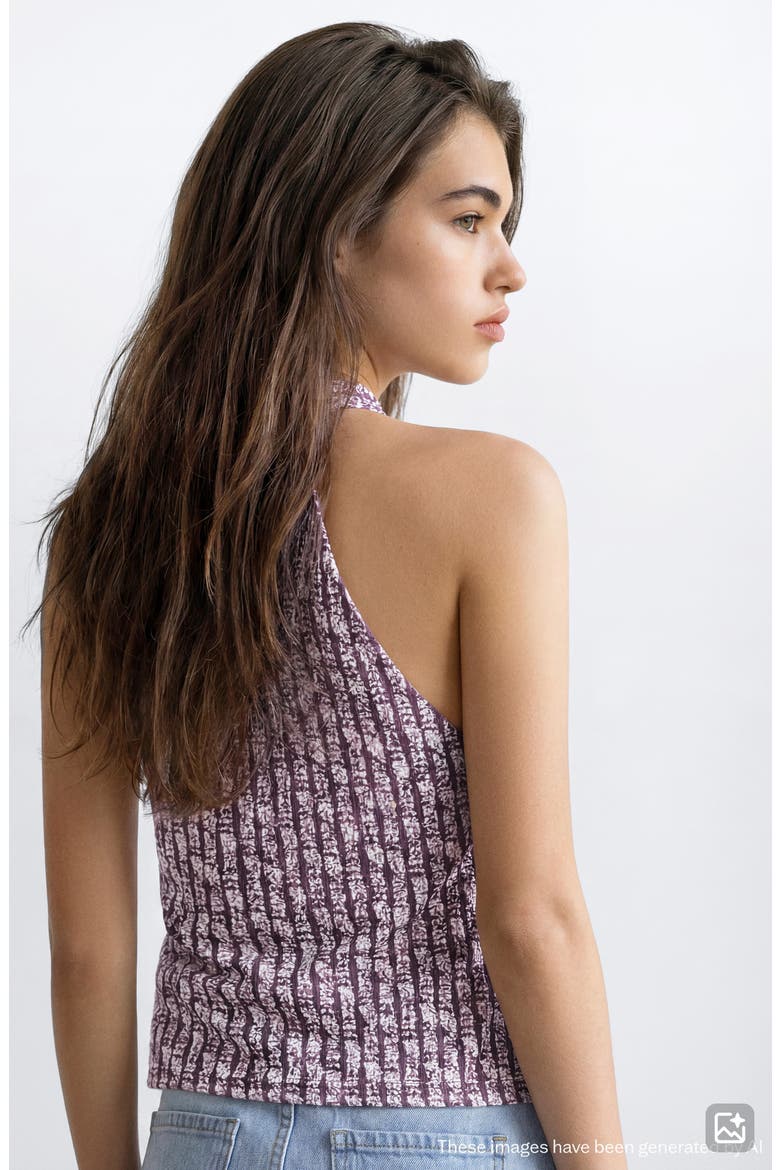Tie Dye Wrap Top, Alternate, color, MAROON